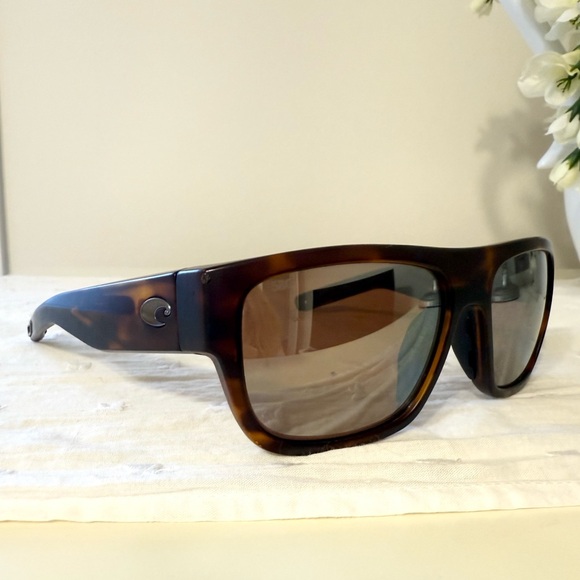 Costa Del Mar Tortoise Shell Sunglasses Sampan MH1191 - Picture 2 of 7